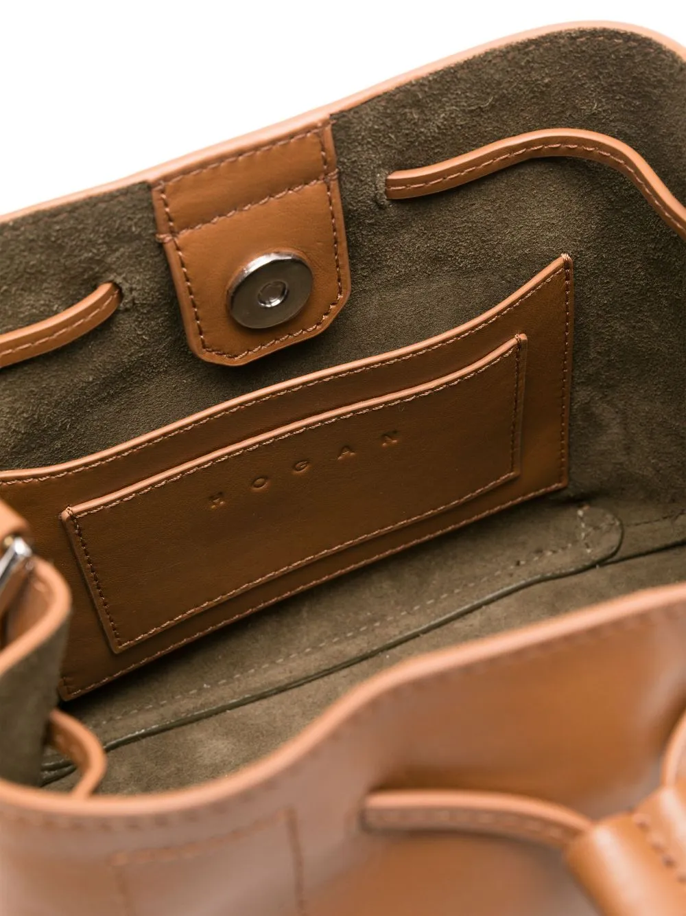 Hogan hocket mini leather hobo bag