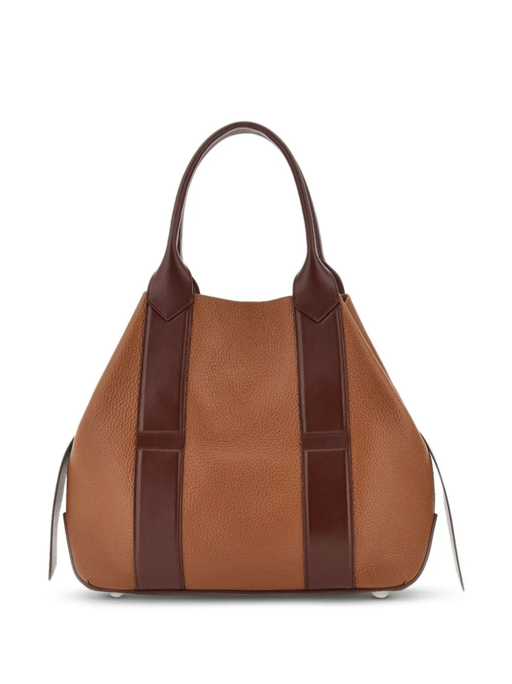 Hogan script medium leather handbag