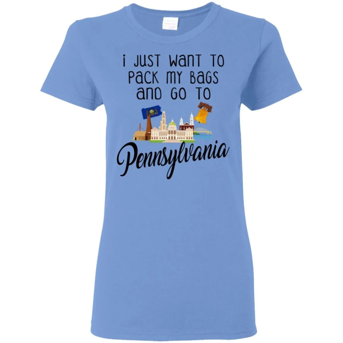 I Just Want To Pack My Bags And Go To Pennsylvania Hoodie