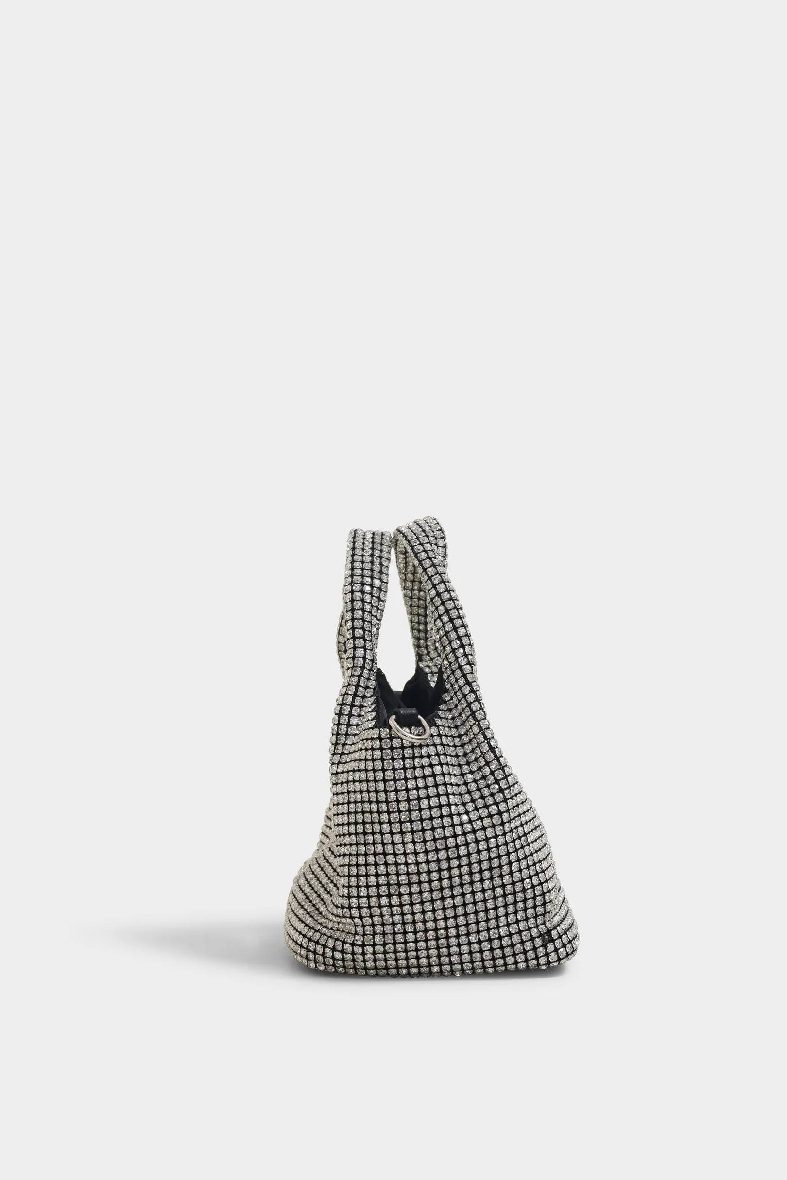 Iris silver bucket bag