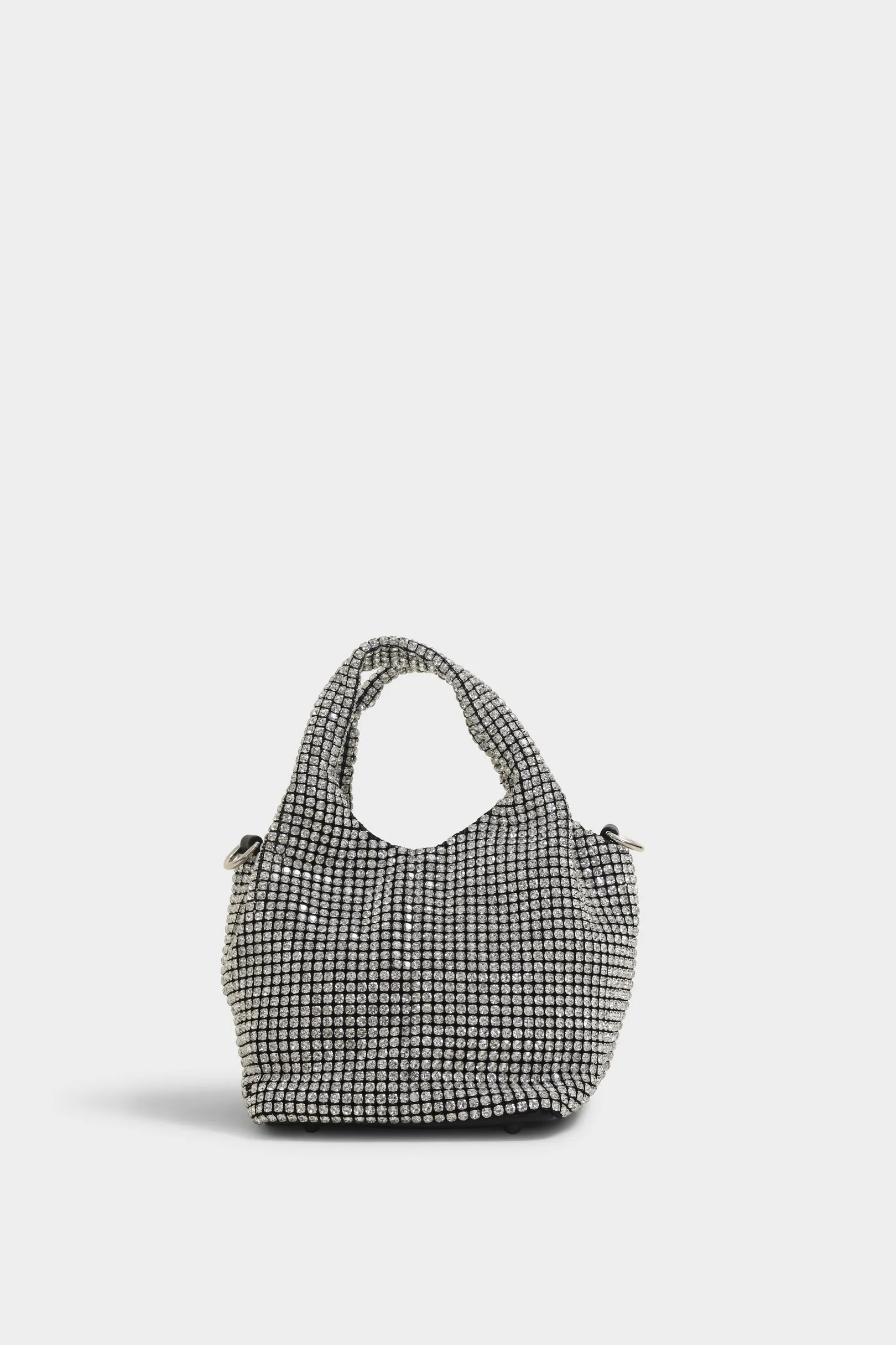 Iris silver bucket bag