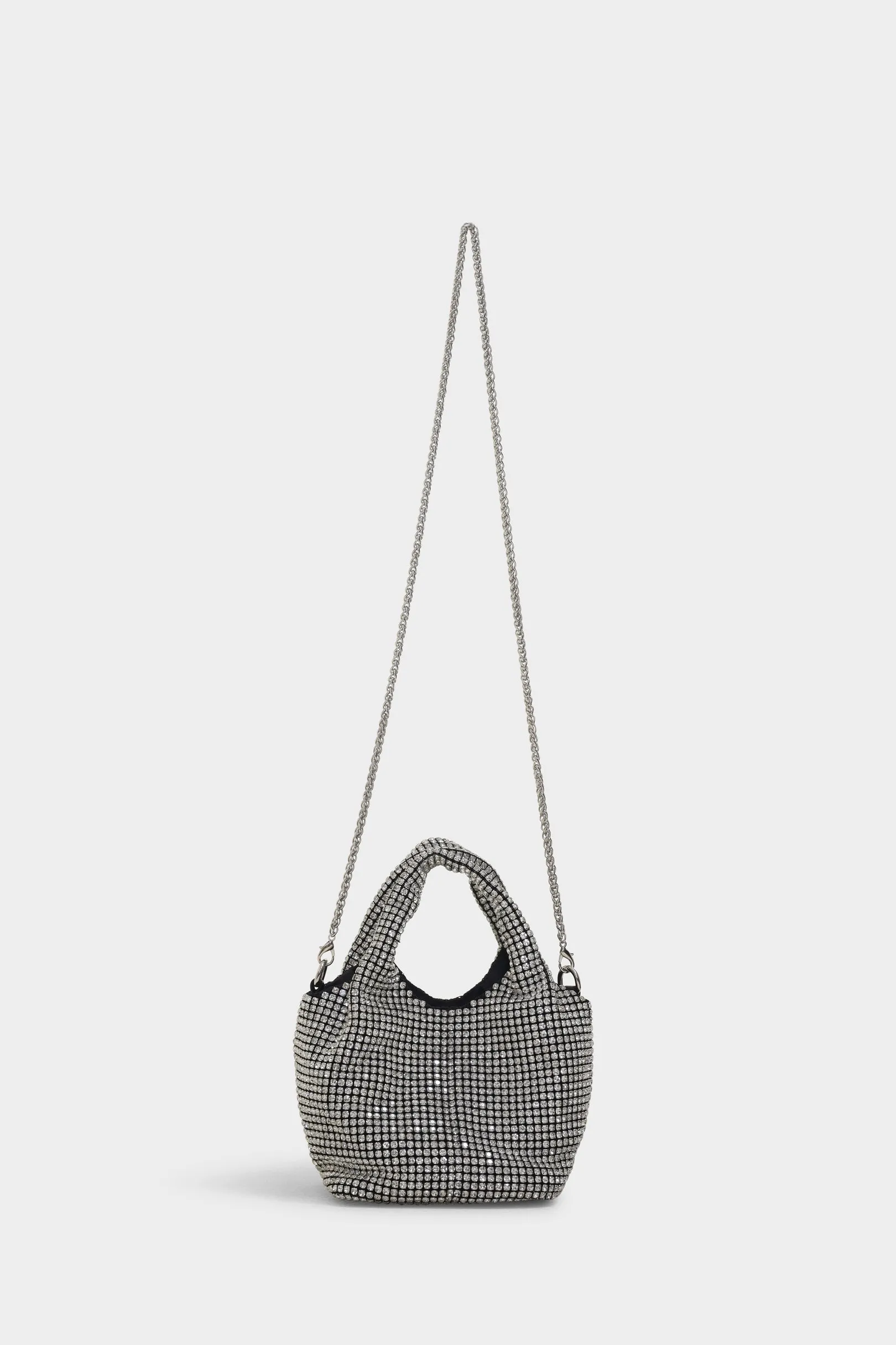 Iris silver bucket bag