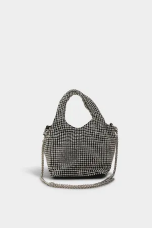 Iris silver bucket bag