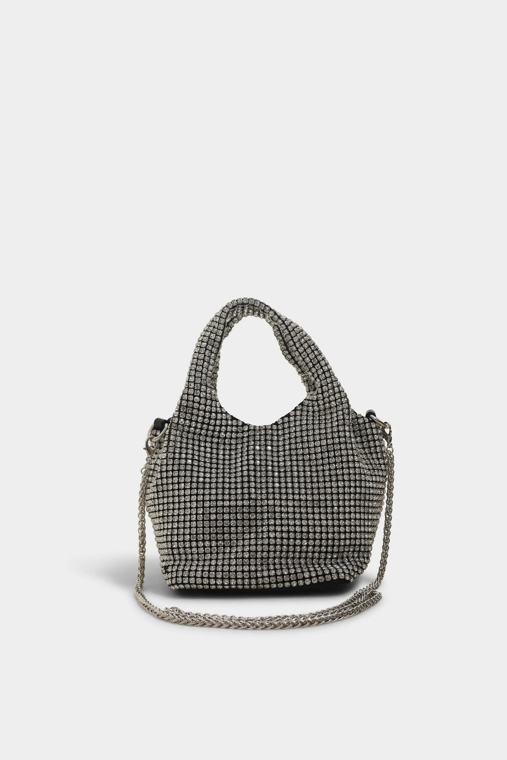 Iris silver bucket bag
