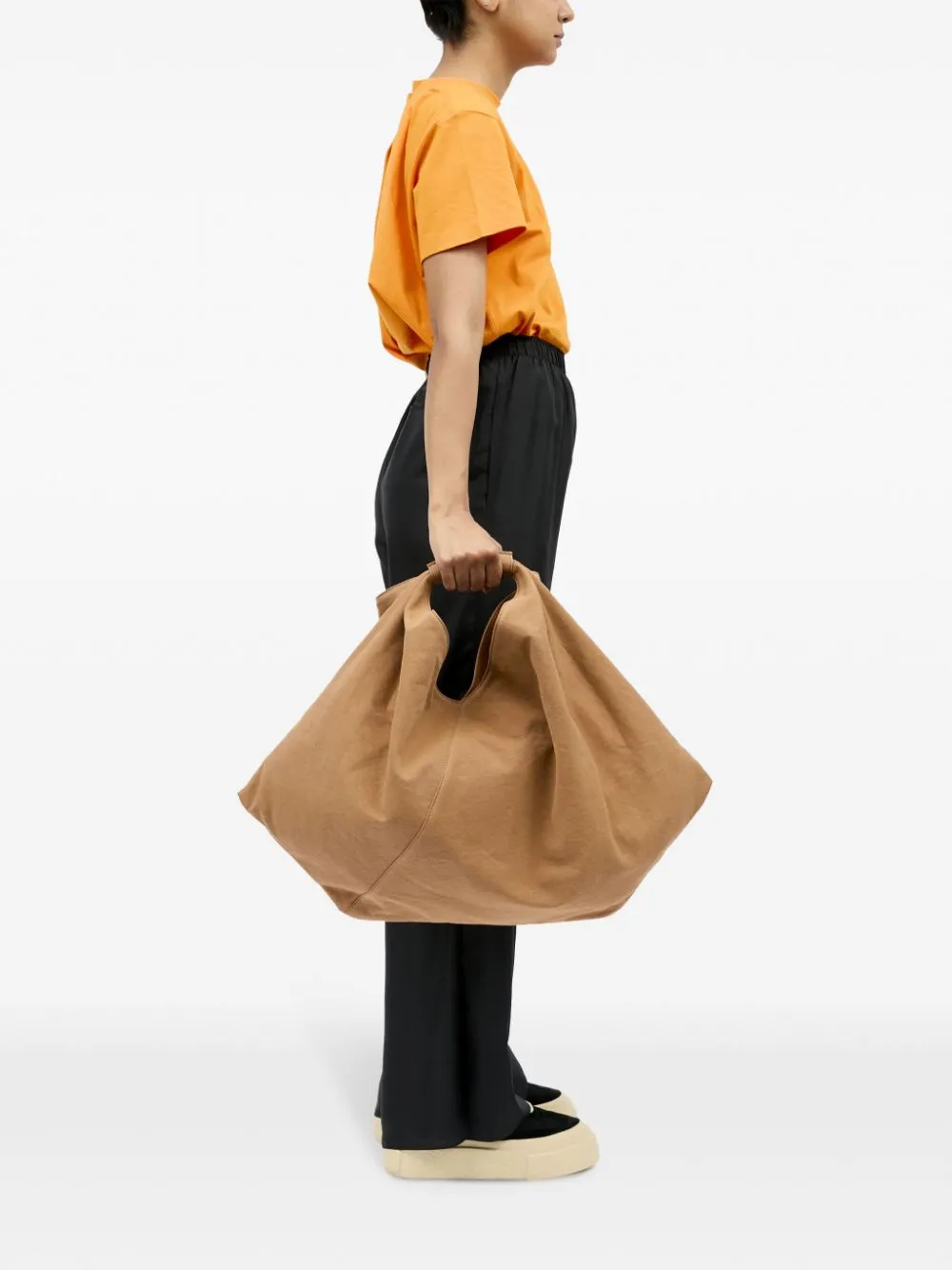 Japanese draped handbag