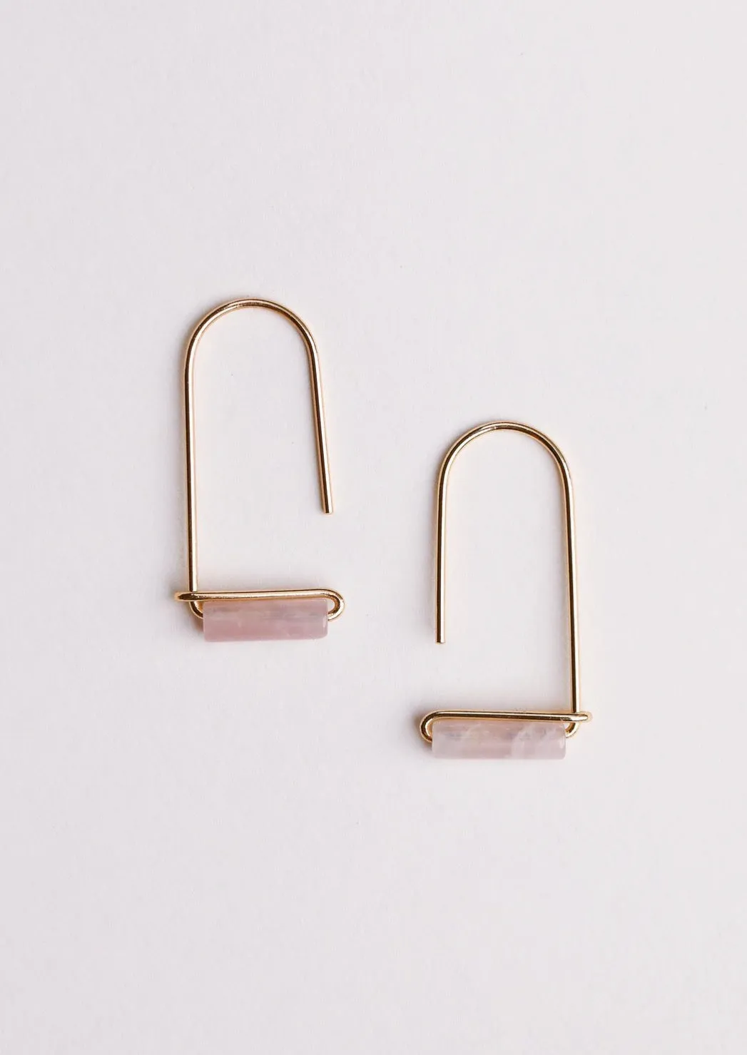 JaxKelly Rose Quartz Drop Earring