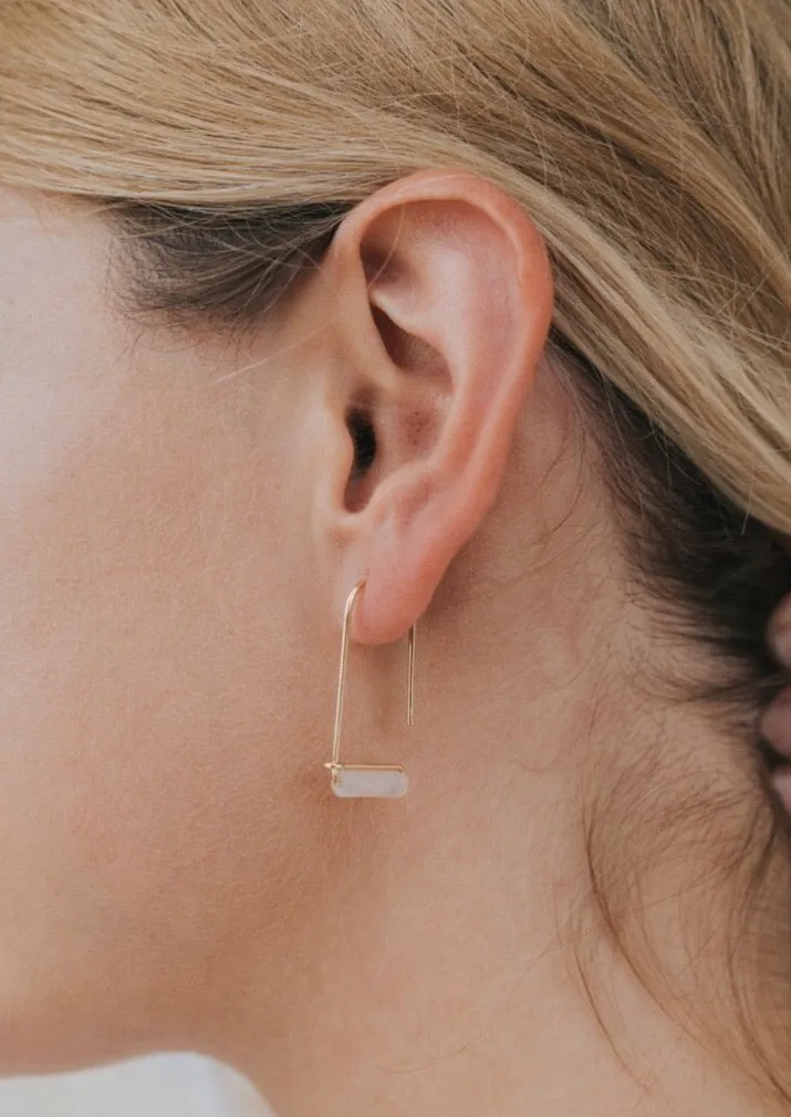 JaxKelly Rose Quartz Drop Earring
