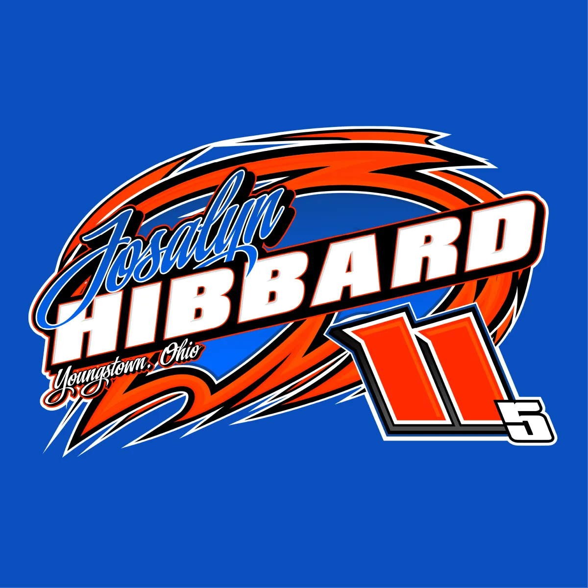 Josalyn Hibbard Royal 2025 Action Hoodie
