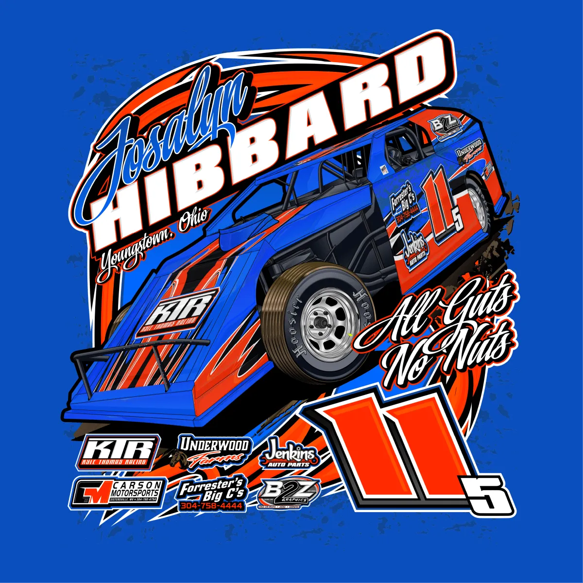 Josalyn Hibbard Royal 2025 Action Hoodie