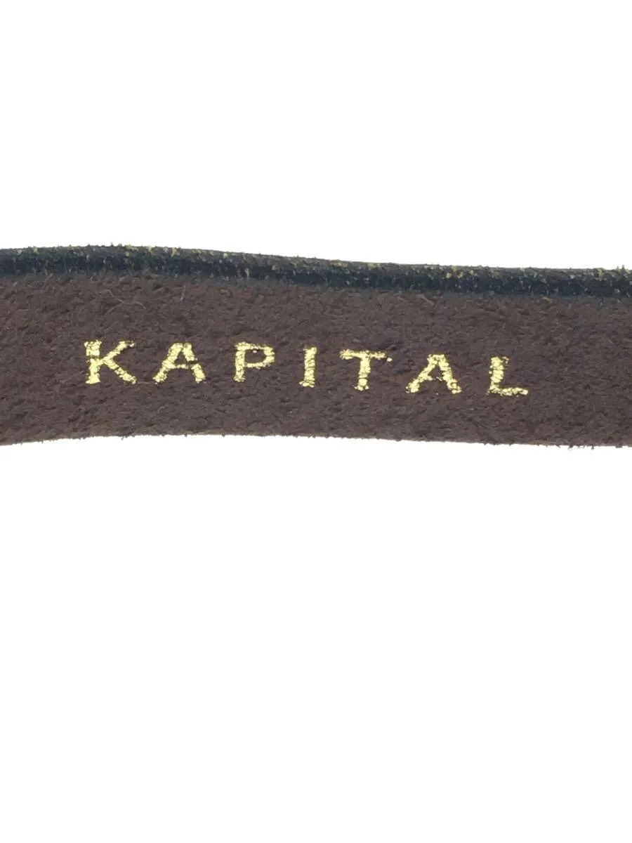 Kapital Hand-Painted Leather Brass Hook Belt