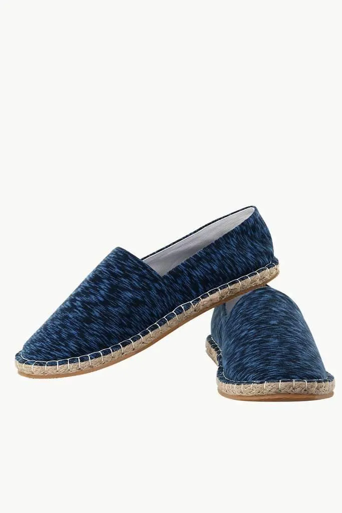 Knit Slub Print Espadrilles