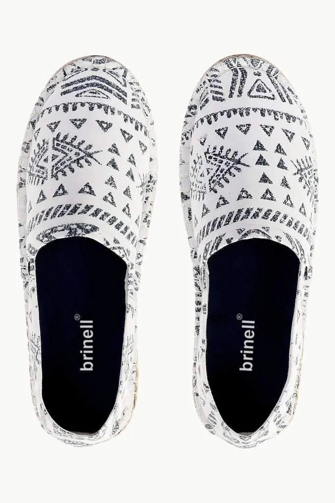Knit Tribal Print Espadrilles