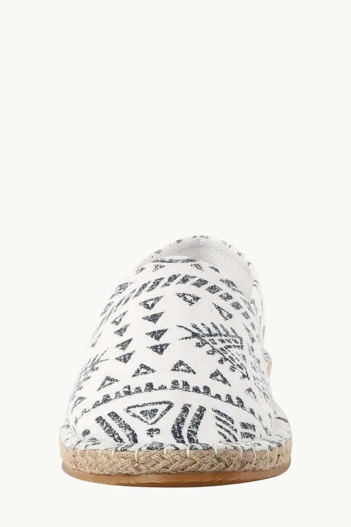 Knit Tribal Print Espadrilles