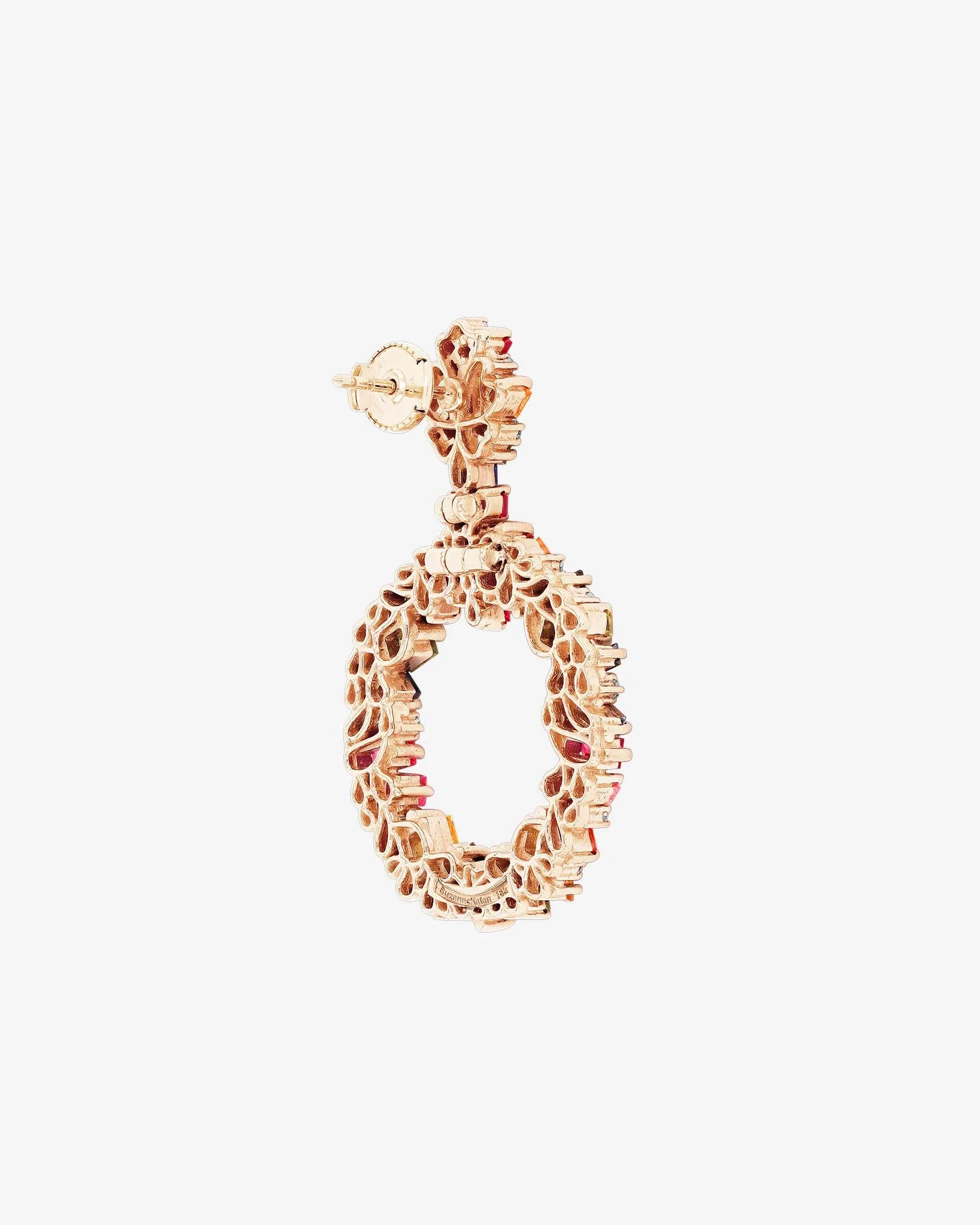 La Fantaisie Eclipse Rainbow Sapphire Drop Earrings