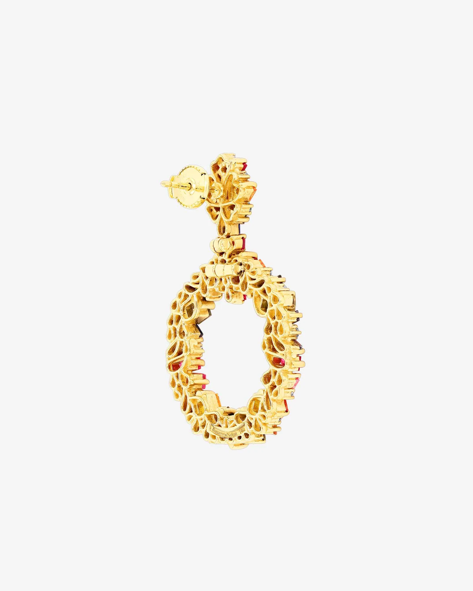 La Fantaisie Eclipse Rainbow Sapphire Drop Earrings
