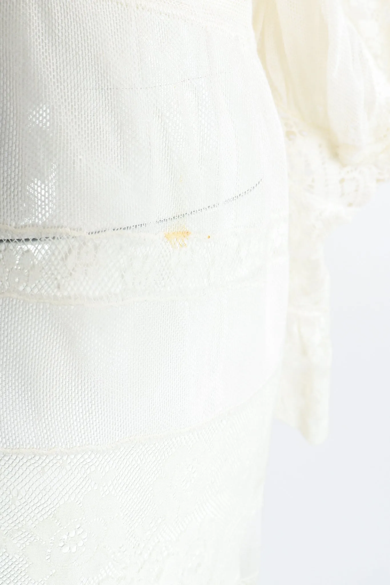 Lace Balloon Sleeve Dress