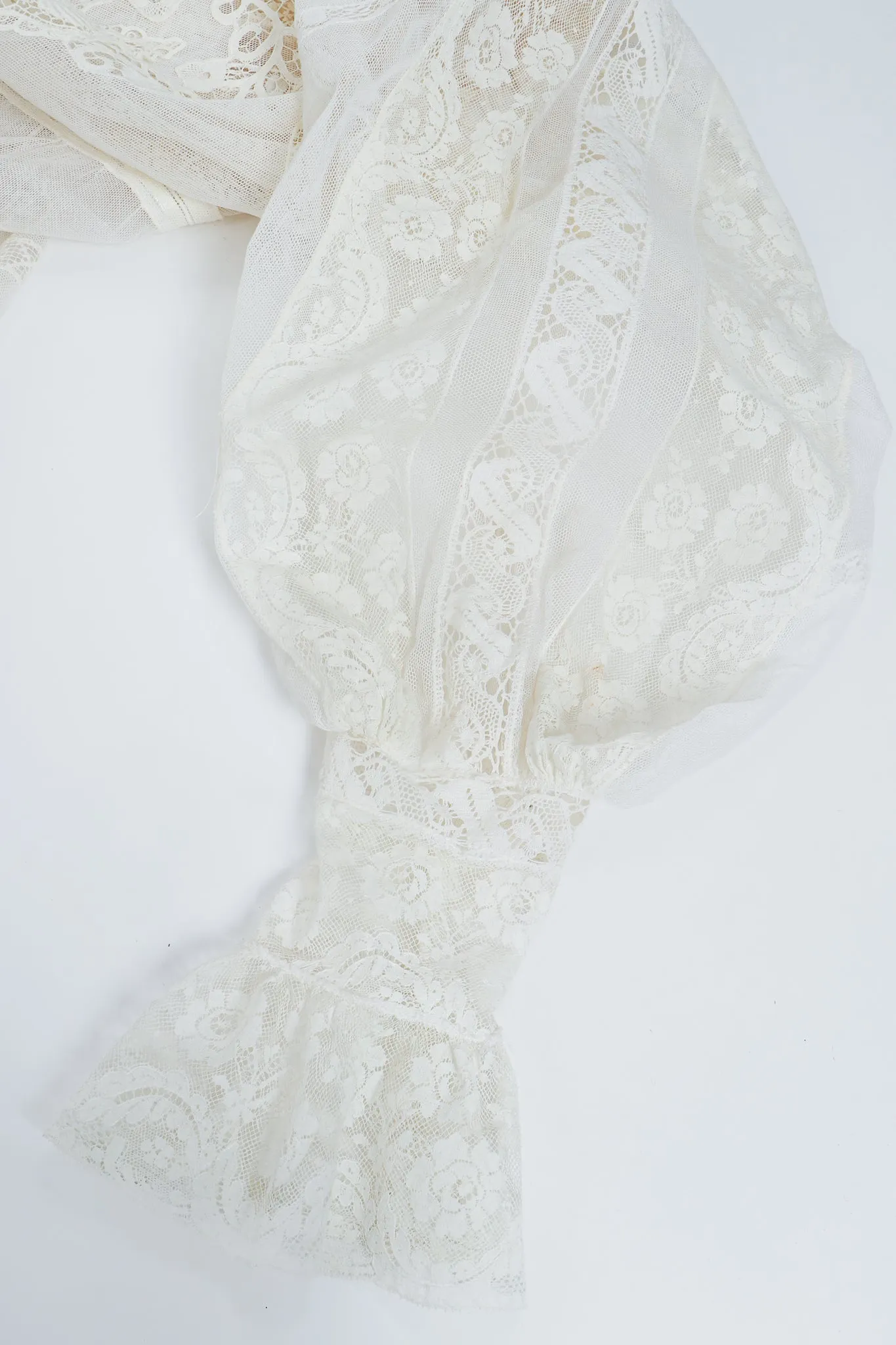 Lace Balloon Sleeve Dress