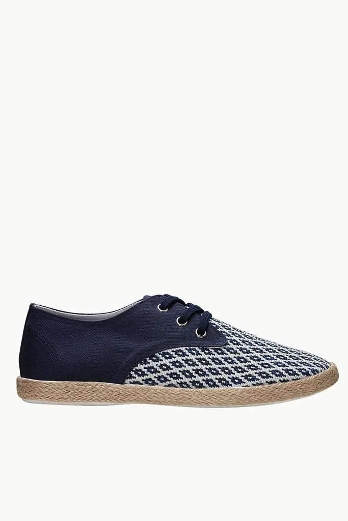 Lace Up Aztec Print Espadrilles