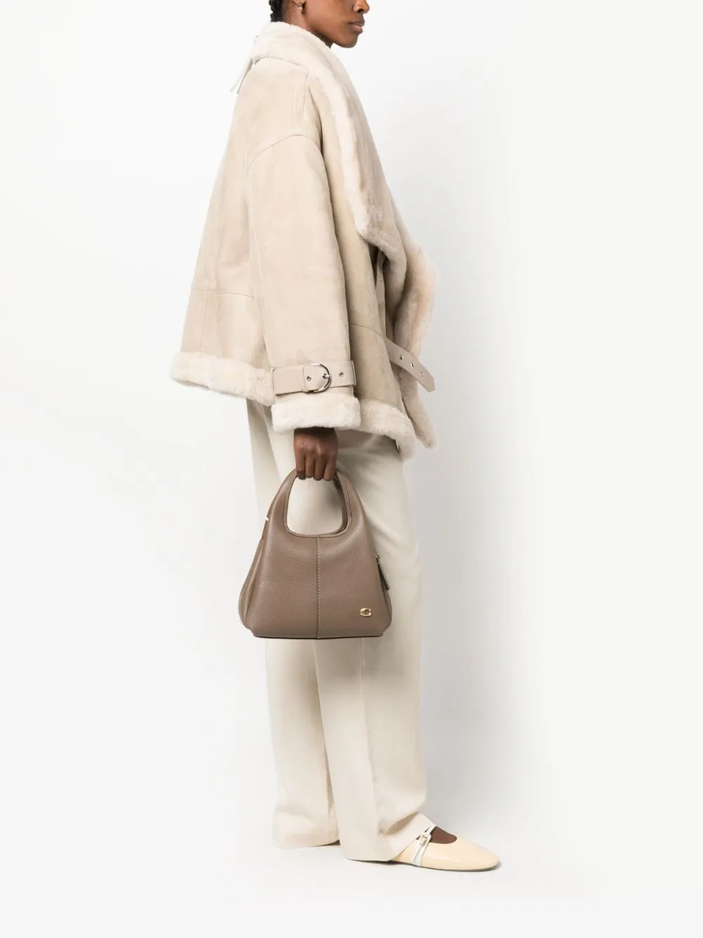 Lana 23 leather hobo bag