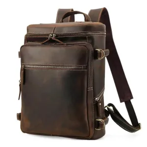 Large Leather Backpack Luxury Designer Laptop Travel Backpack