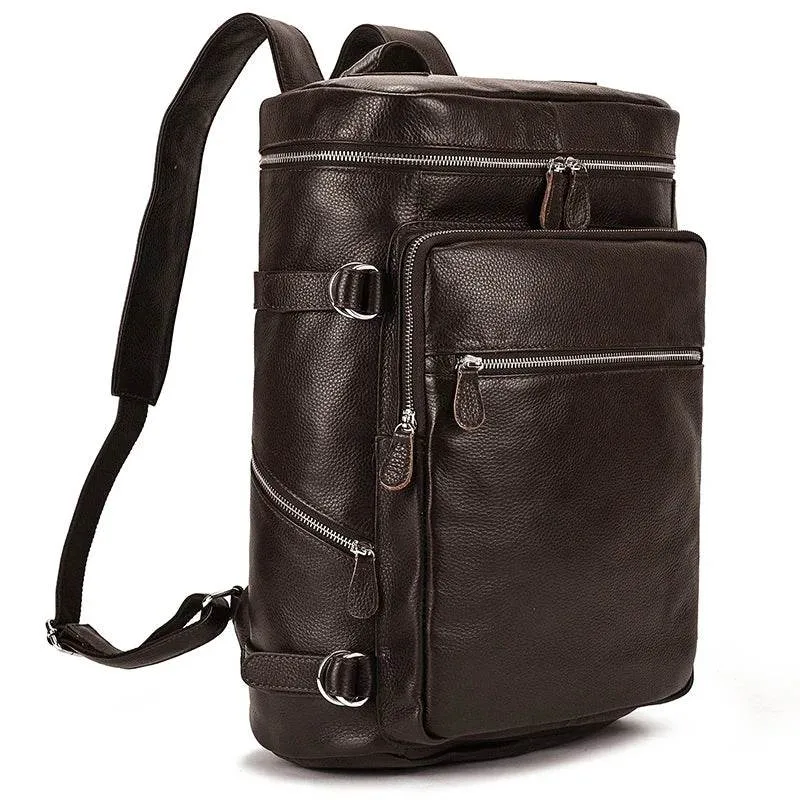 Large Leather Backpack Luxury Designer Laptop Travel Backpack