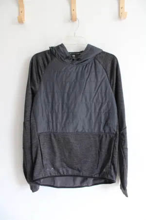 Layer 8 Fleece Lined Gray Hoodie | S