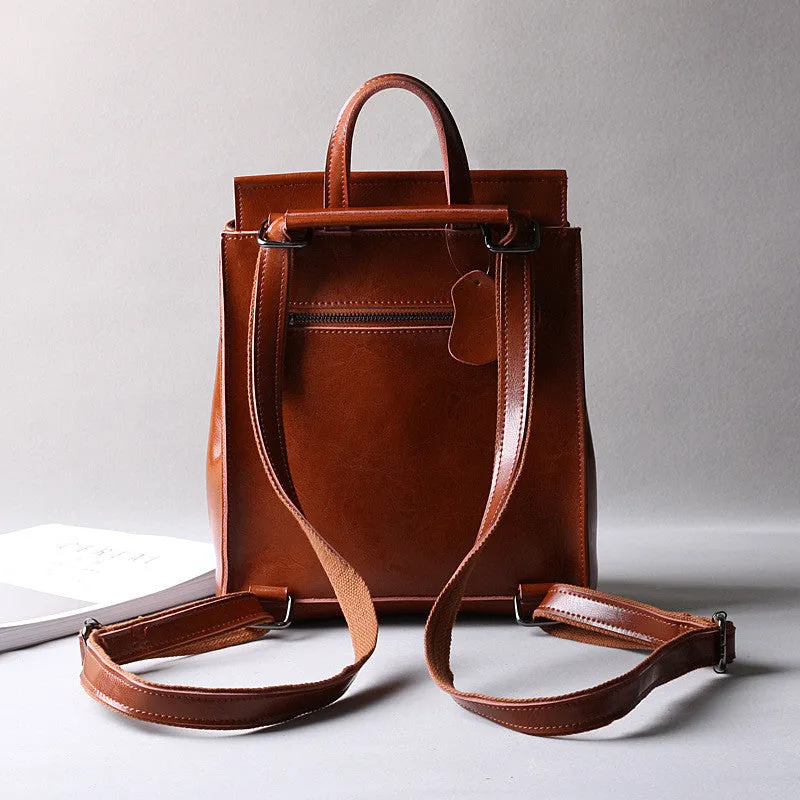 Leather Backpack Purse, Designer Backpacks for Women, Small Backpack Purse