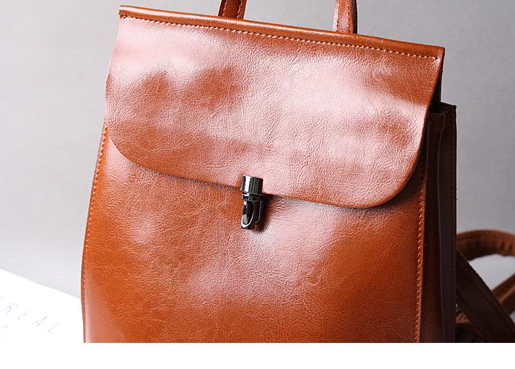 Leather Backpack Purse, Designer Backpacks for Women, Small Backpack Purse