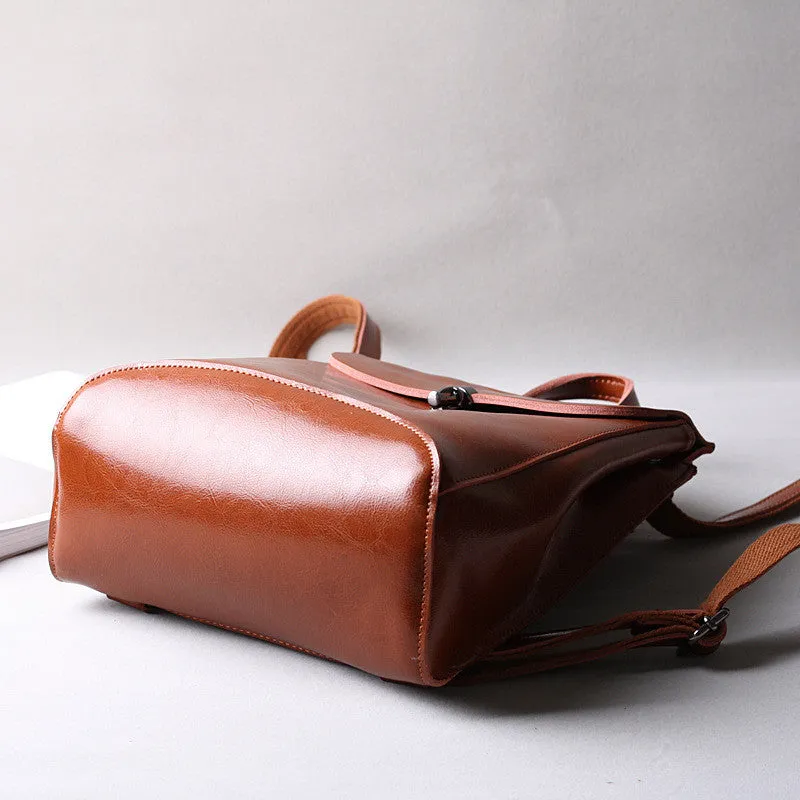 Leather Backpack Purse, Designer Backpacks for Women, Small Backpack Purse
