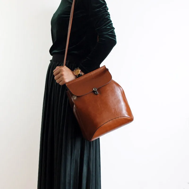 Leather Backpack Purse, Designer Backpacks for Women, Small Backpack Purse
