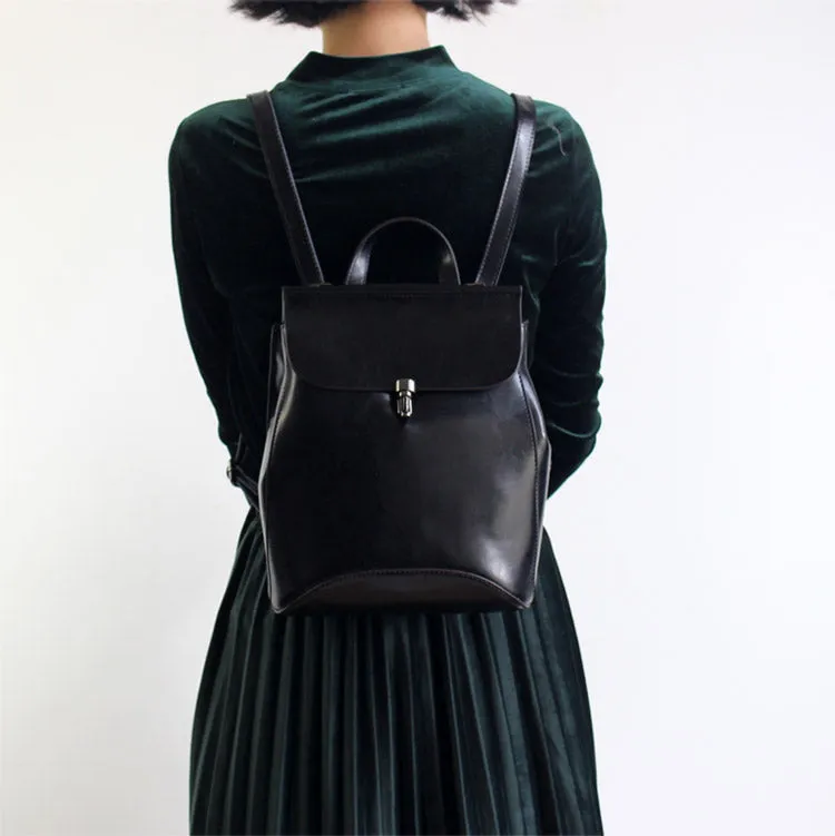 Leather Backpack Purse, Designer Backpacks for Women, Small Backpack Purse