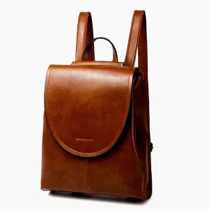 Leather Backpack Women City Backpack Travel Backpack Stylish Shoulder Bag