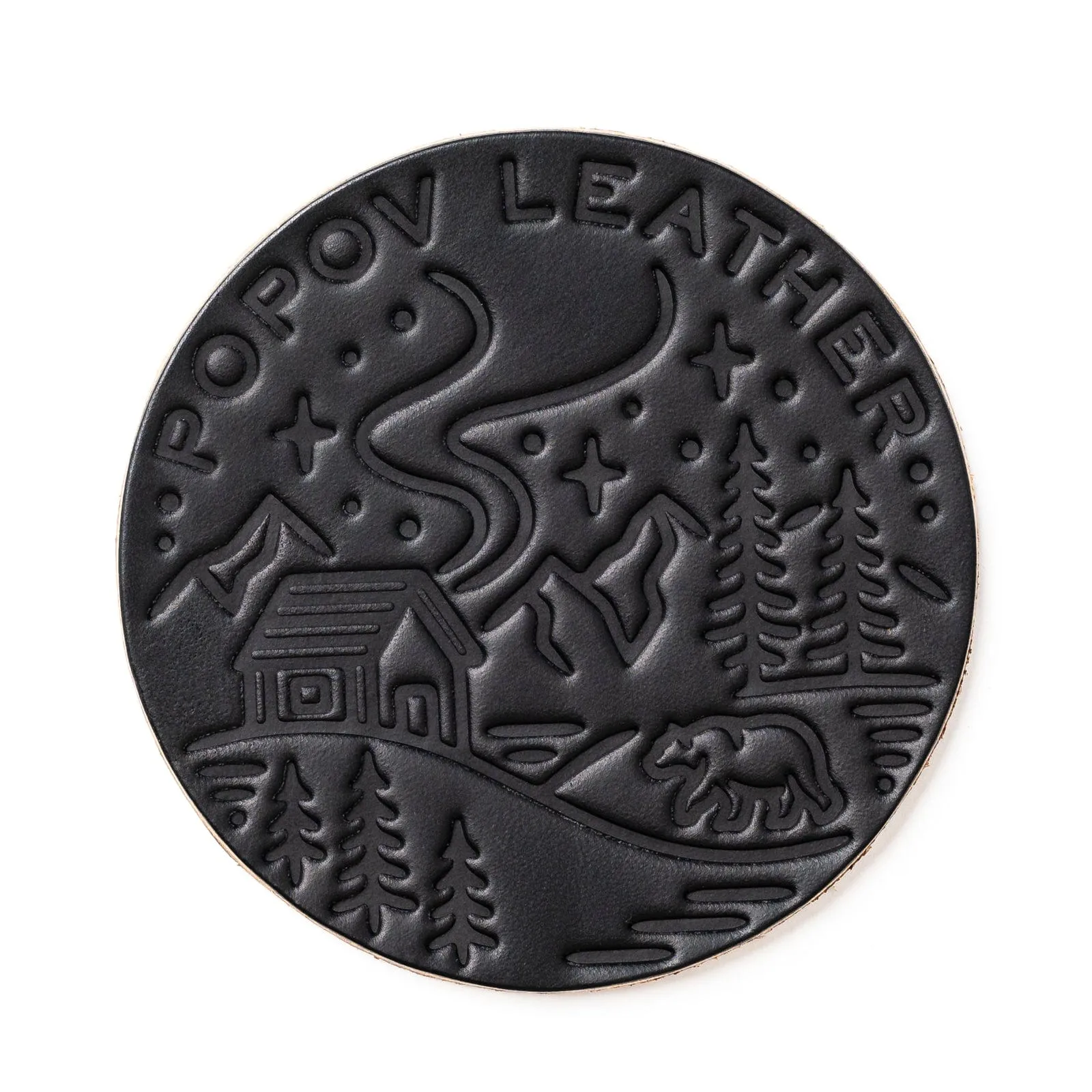 Leather Coasters 4 Pack - 4 Seasons