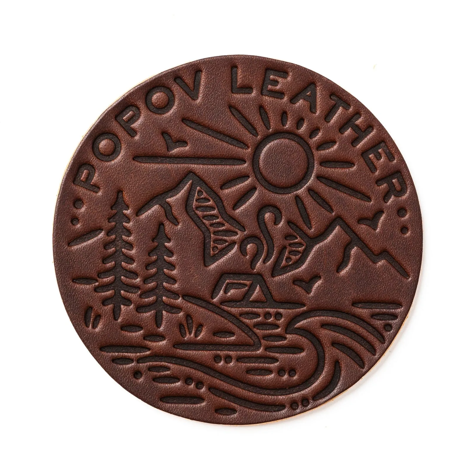 Leather Coasters 4 Pack - 4 Seasons
