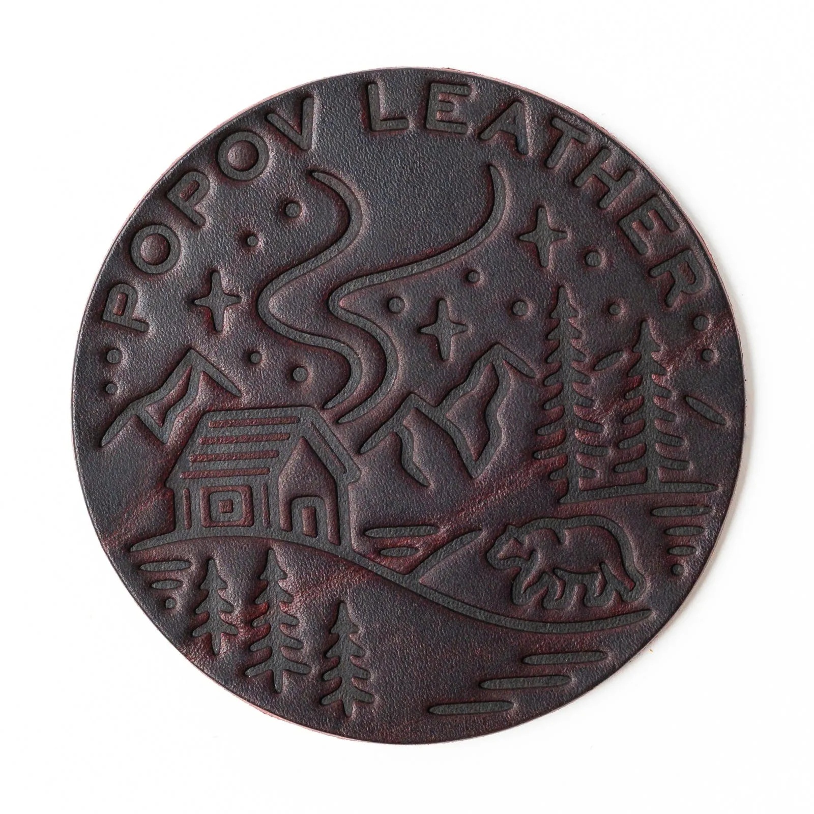 Leather Coasters 4 Pack - 4 Seasons
