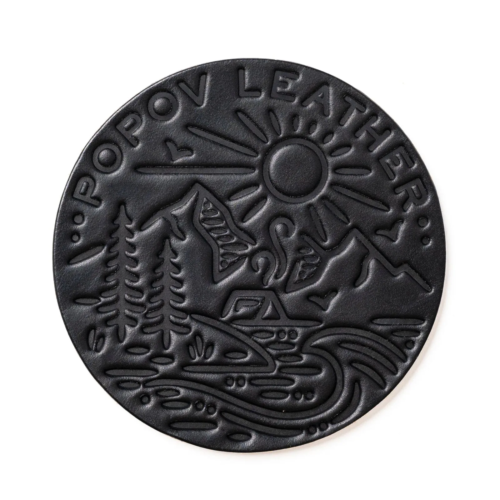 Leather Coasters 4 Pack - 4 Seasons