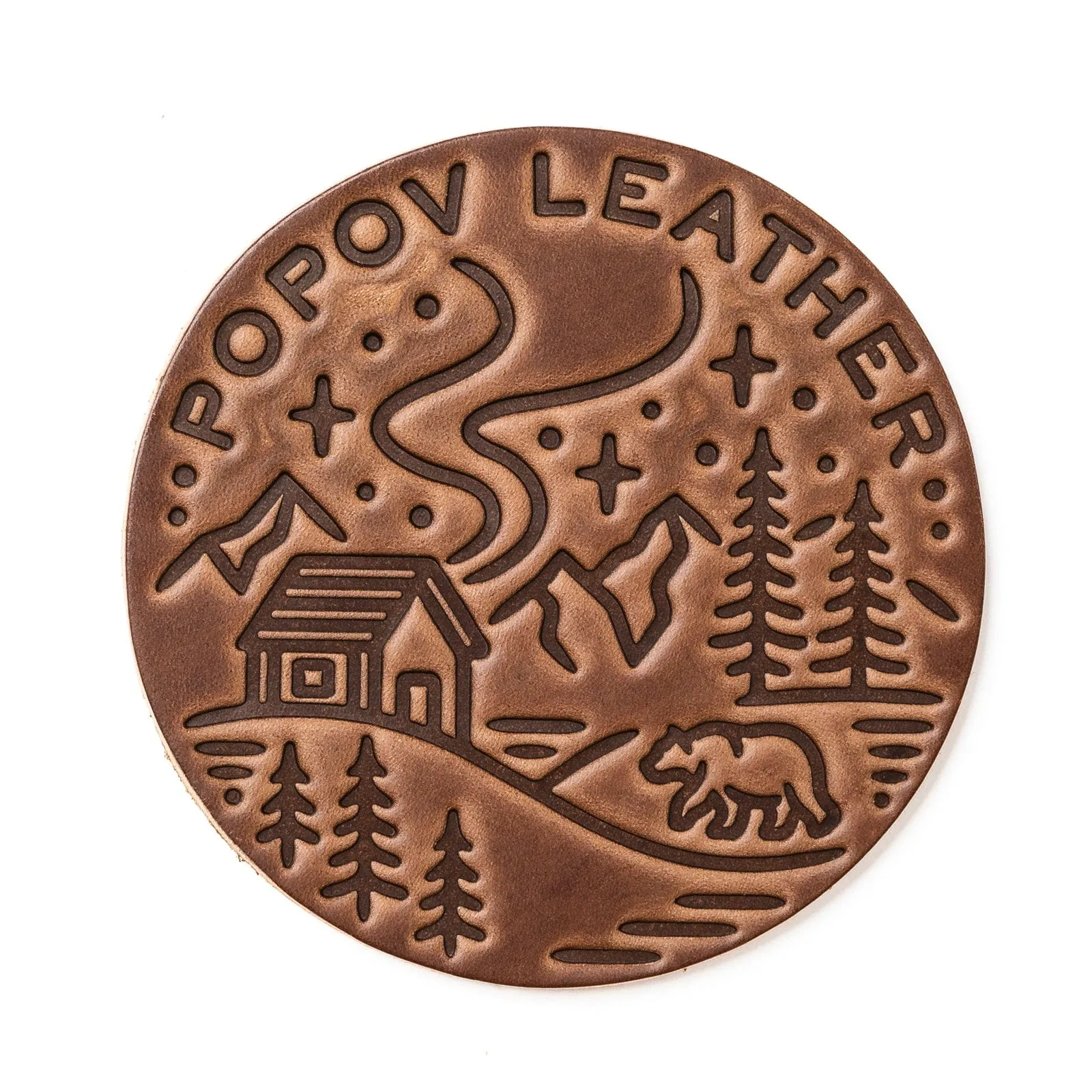 Leather Coasters 4 Pack - 4 Seasons
