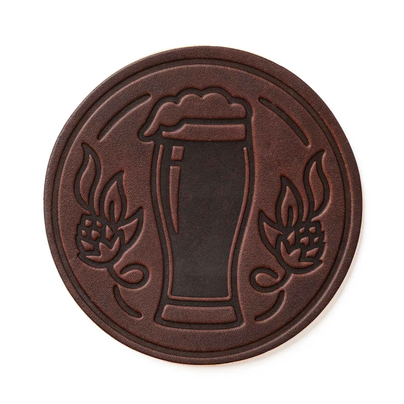 Leather Coasters 4 Pack - Stout