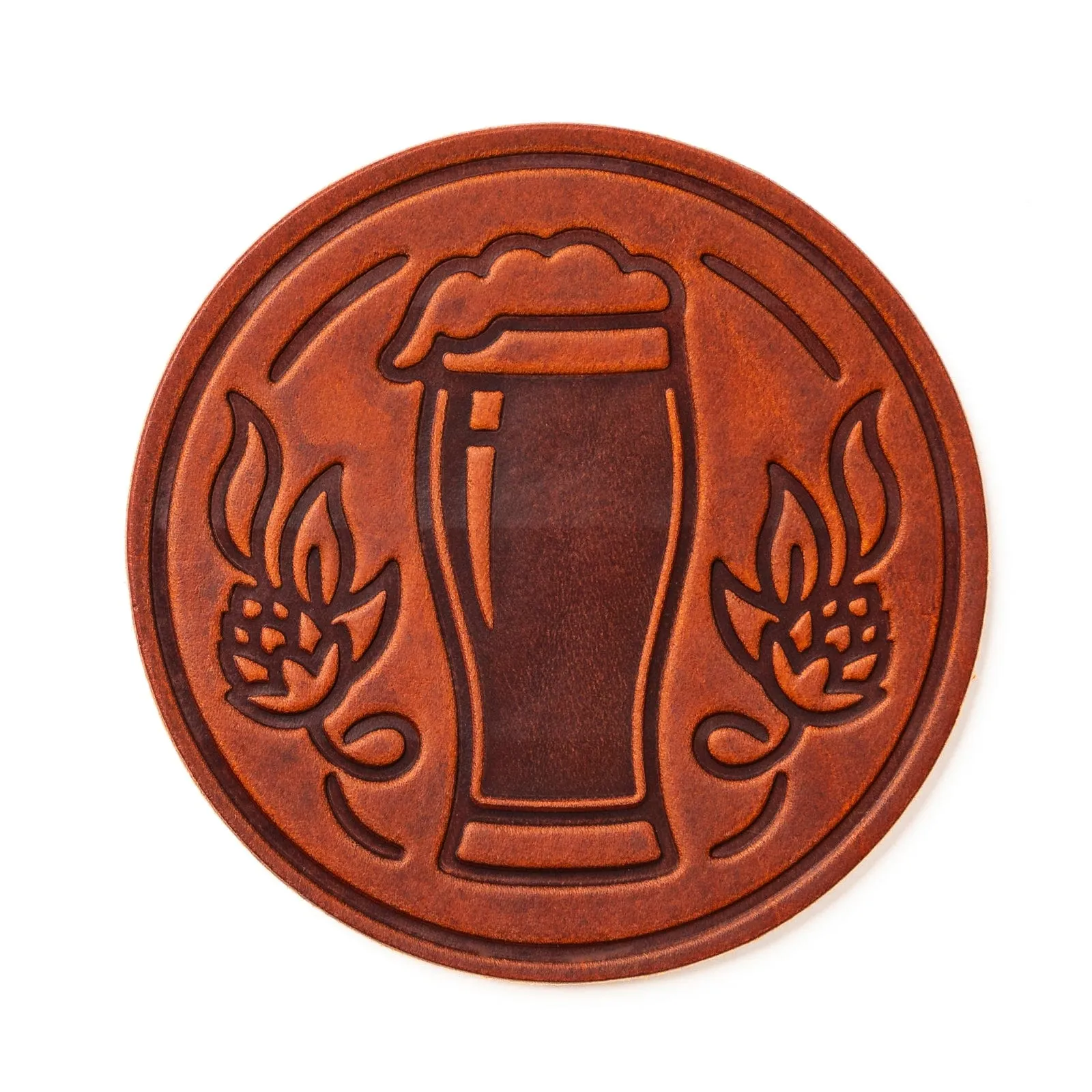 Leather Coasters 4 Pack - Stout
