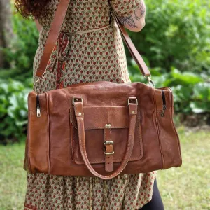 Leather Luggage Bag
