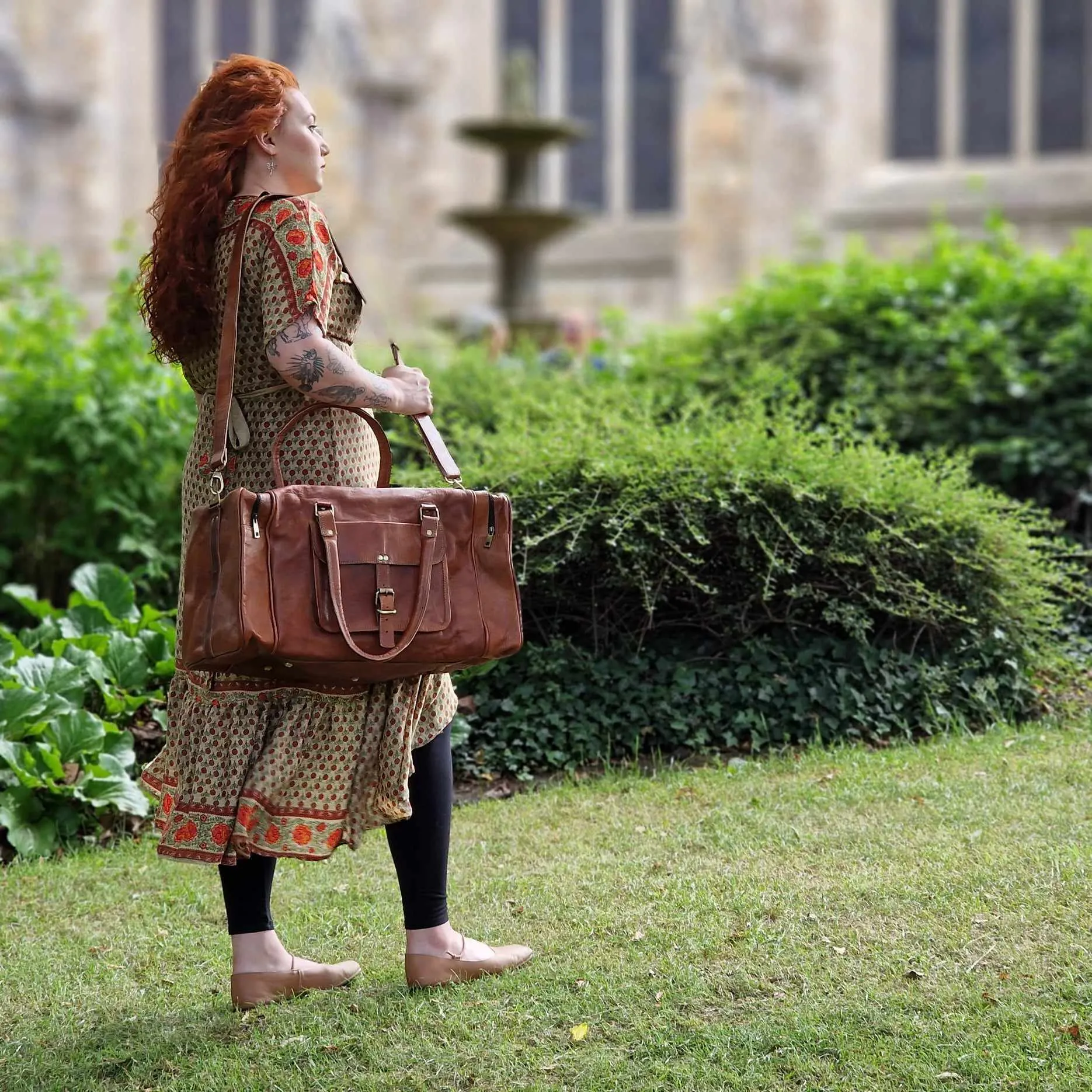 Leather Luggage Bag