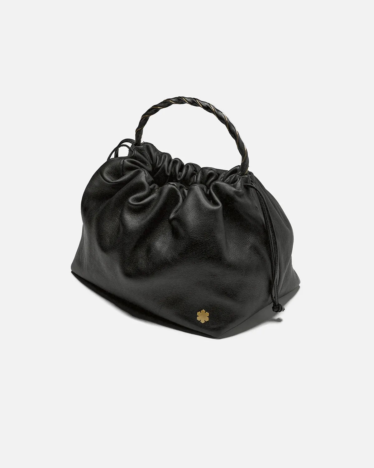 LEATHER TWIST BAG