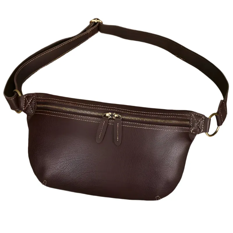 Leather Waist Bag Military Pouch Outdoor Phone Clip Belt