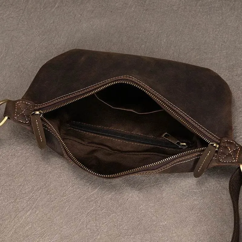 Leather Waist Bag Military Pouch Outdoor Phone Clip Belt