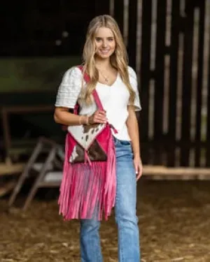 Letterstone Trail Fringe Leather & Hairon Bag