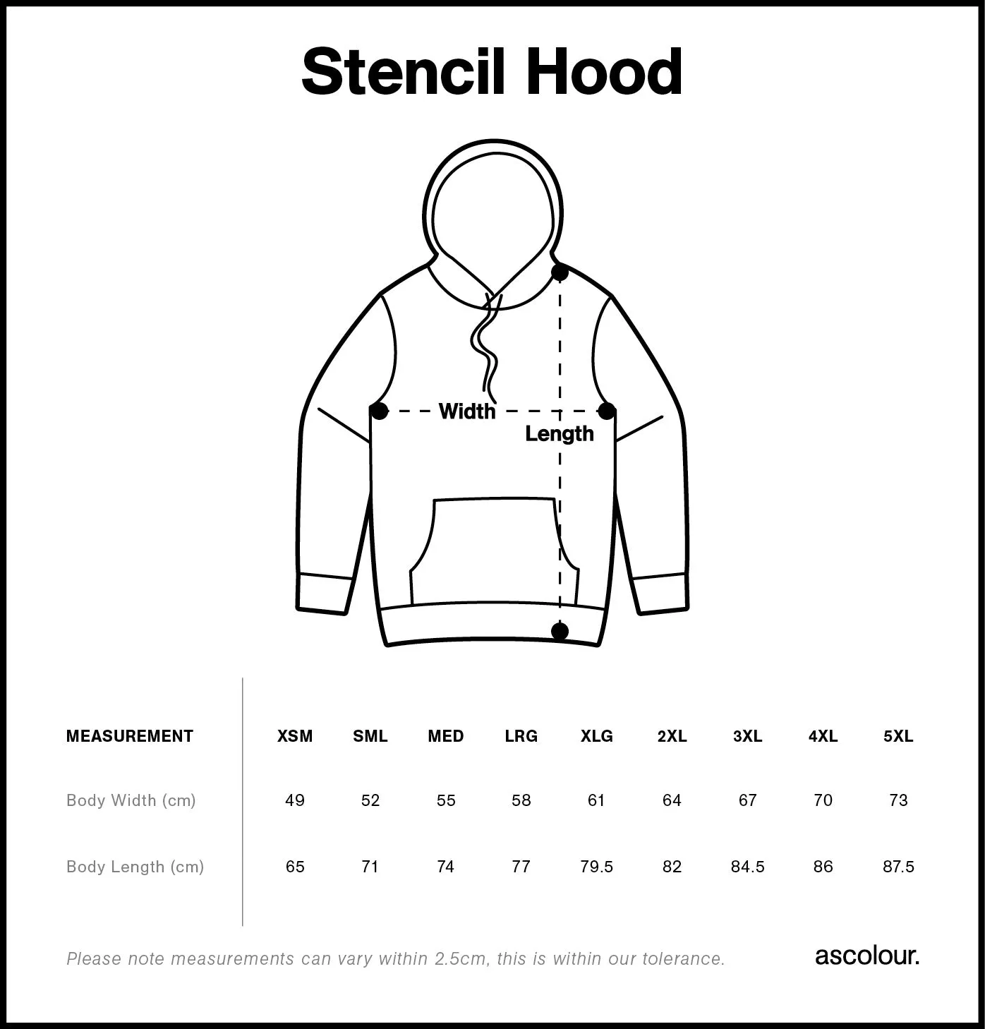 LOCAL TEN YEAR HOODIE - BLACK/WHITE