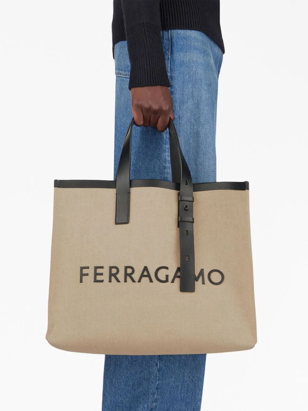Logo canvas tote
