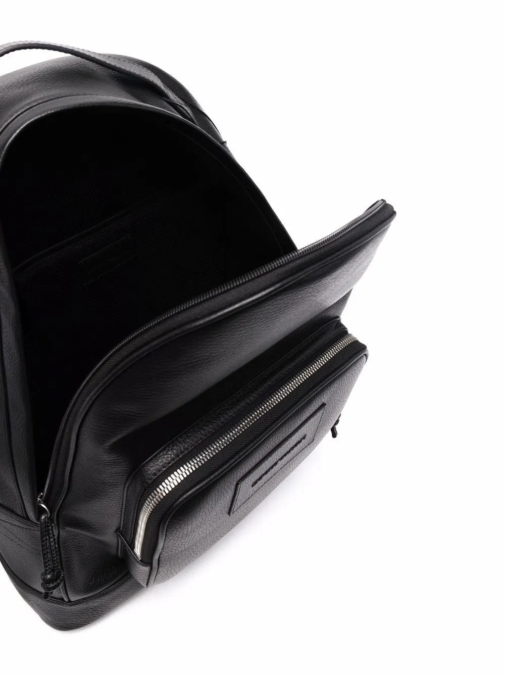 Logo leather backpack