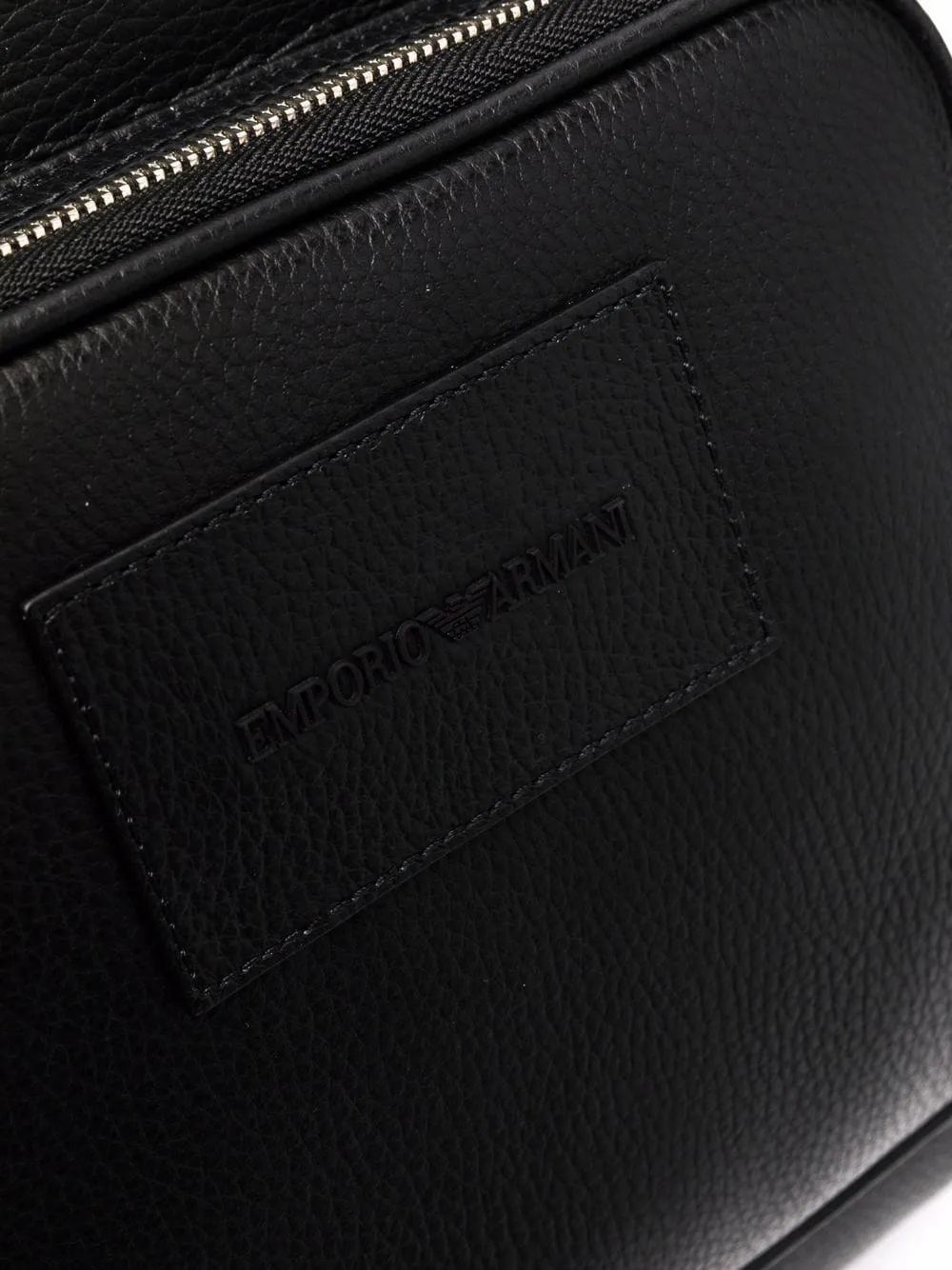 Logo leather backpack
