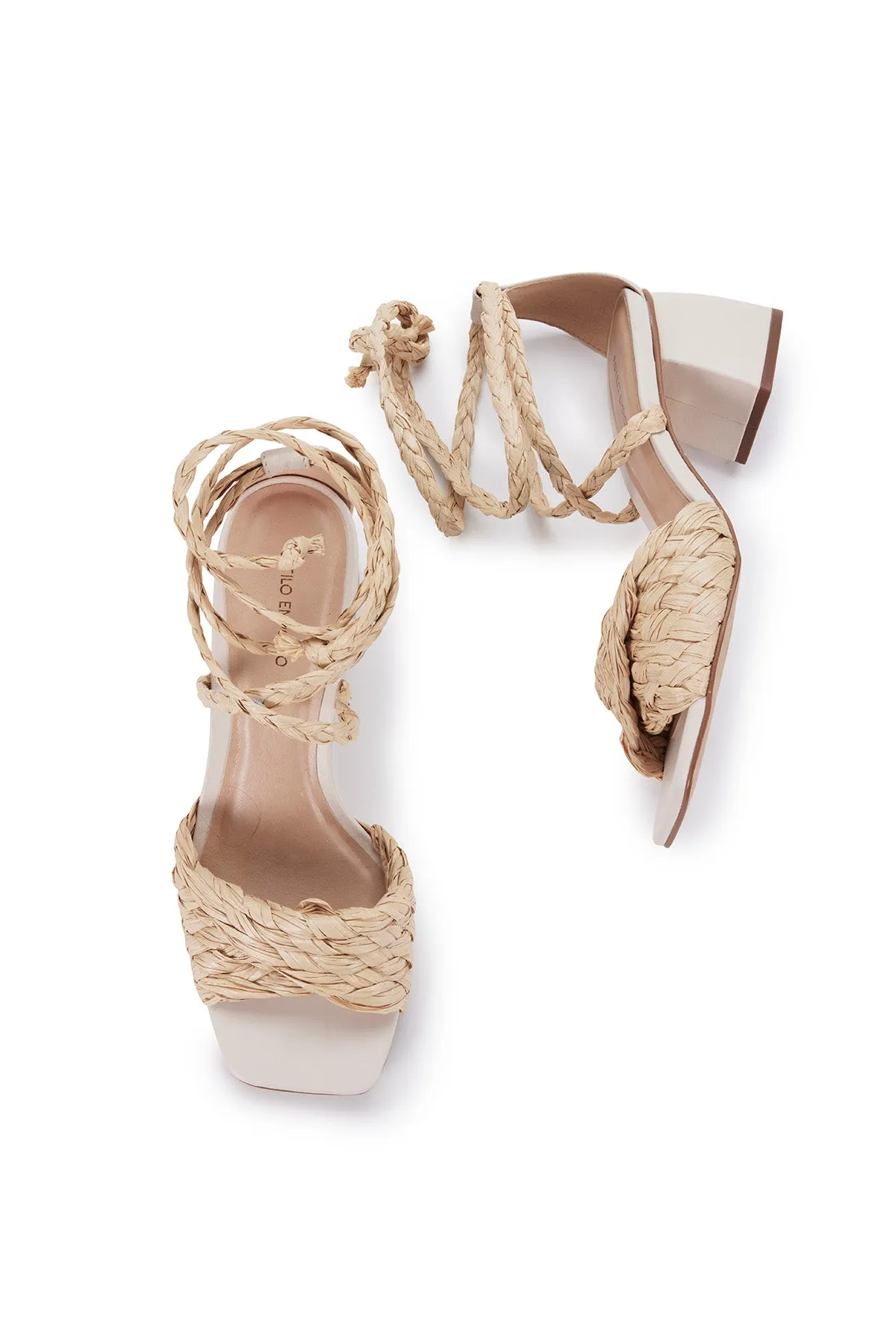 Looma Heel - Off White/Natural